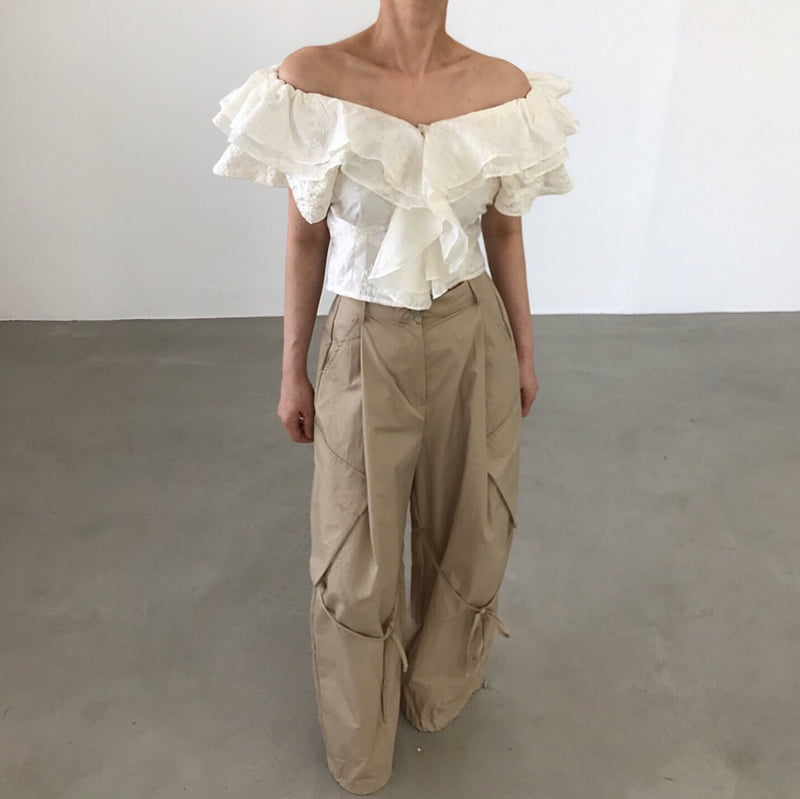 Twomoon - Korean Women Fashion - #momslook - Romance Frill Blouse - 2