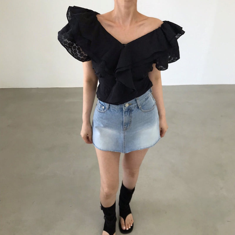 Twomoon - Korean Women Fashion - #womensfashion - Romance Frill Blouse - 4