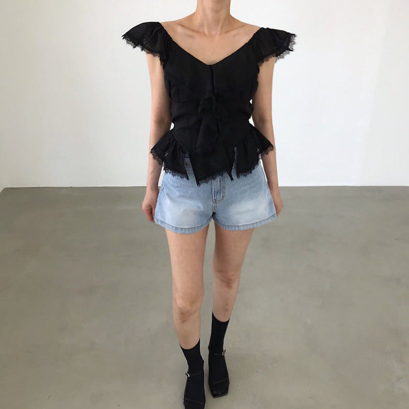 Twomoon - Korean Women Fashion - #momslook - Vanessa Lace Blouse - 7