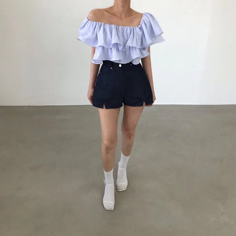 Twomoon - Korean Women Fashion - #momslook - Delfino Frill Top - 6