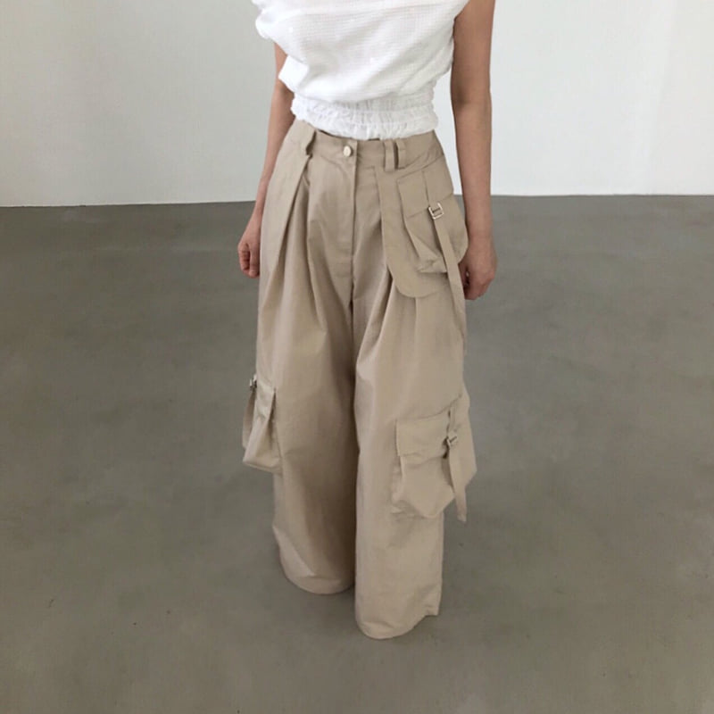 Twomoon - Korean Women Fashion - #momslook - Almond Pocket Pants - 6