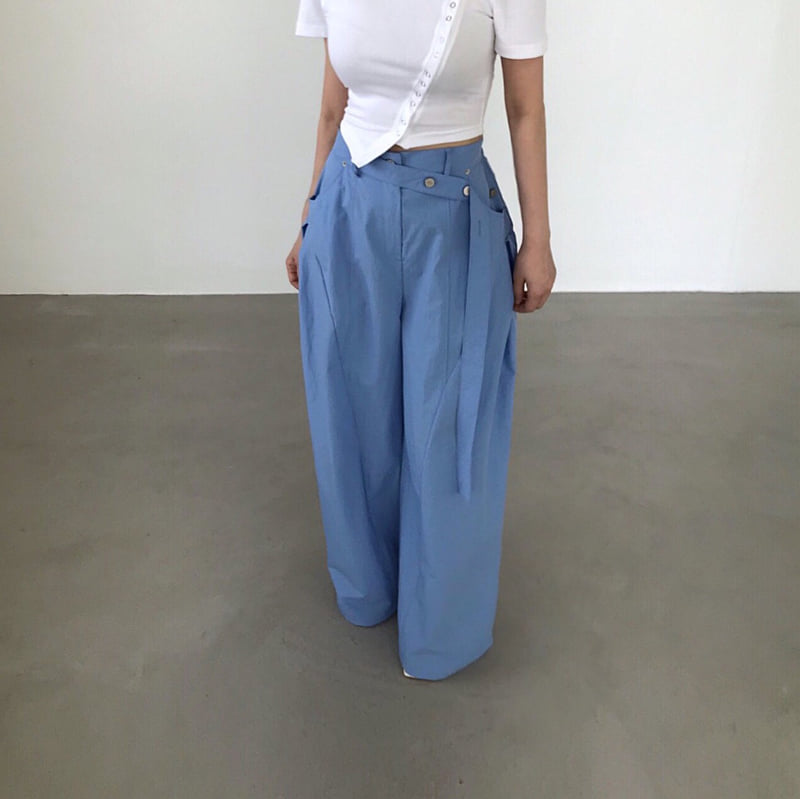 Twomoon - Korean Women Fashion - #restrostyle - Character Belted Pants - 5