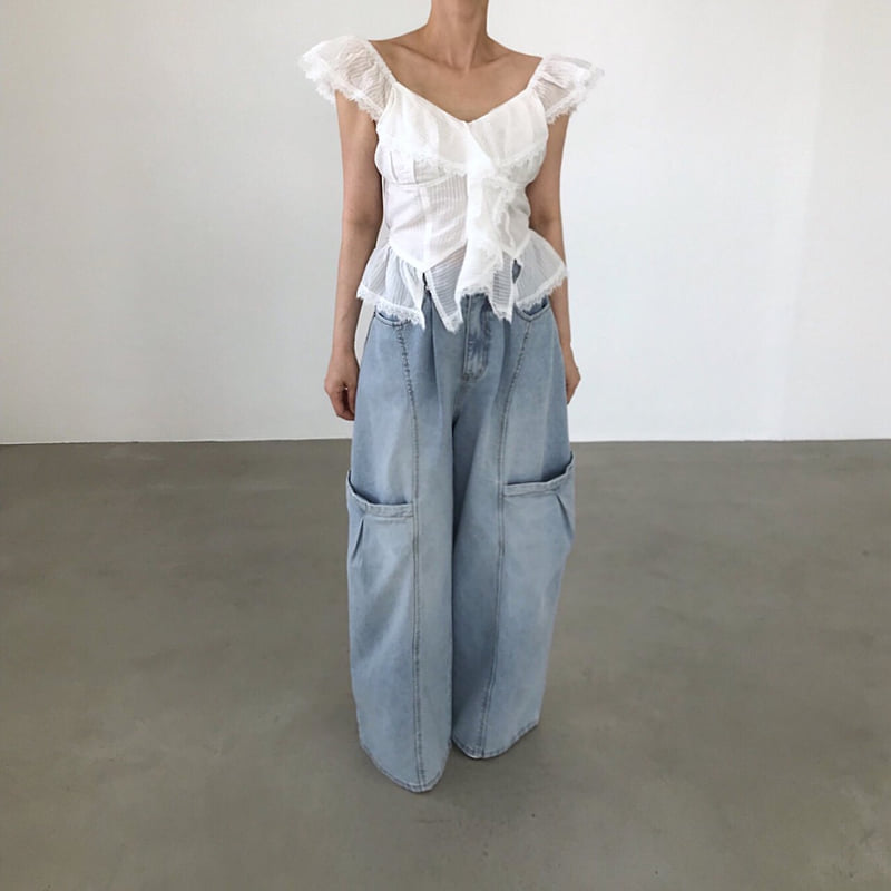 Twomoon - Korean Women Fashion - #restrostyle - Vanessa Lace Blouse - 2