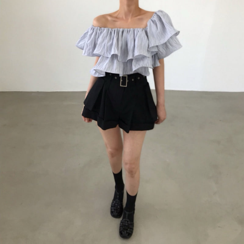 Twomoon - Korean Women Fashion - #romanticstyle - Delfino Frill Top - 2