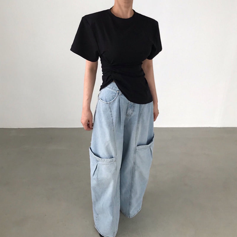 Twomoon - Korean Women Fashion - #shopsmall - Water Boxy Tee - 8