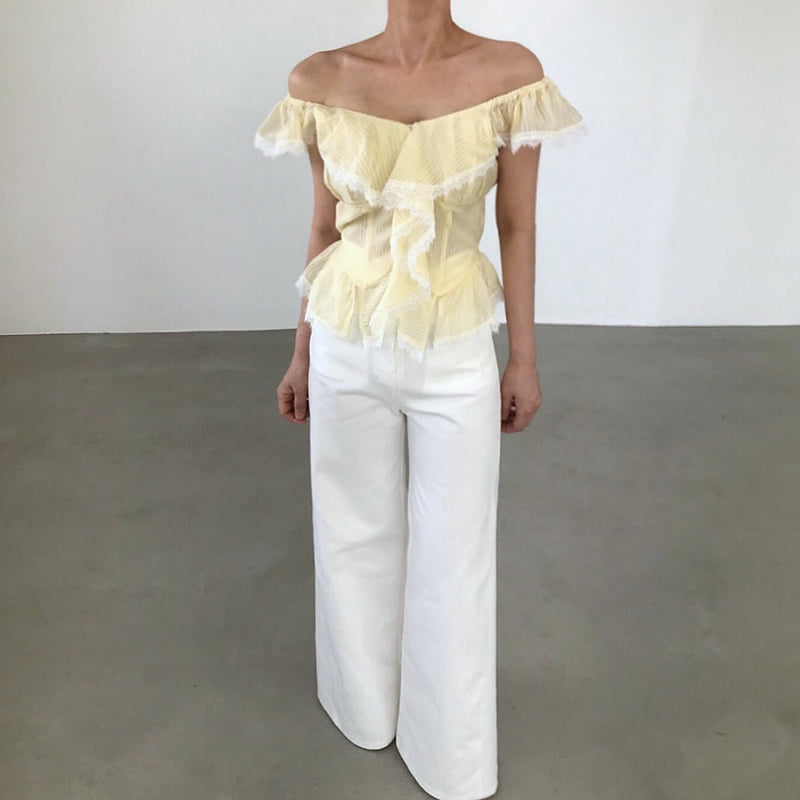 Twomoon - Korean Women Fashion - #romanticstyle - Vanessa Lace Blouse - 4
