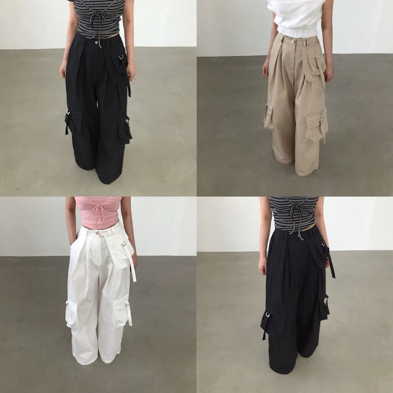 Twomoon - Korean Women Fashion - #shopsmall - Almond Pocket Pants