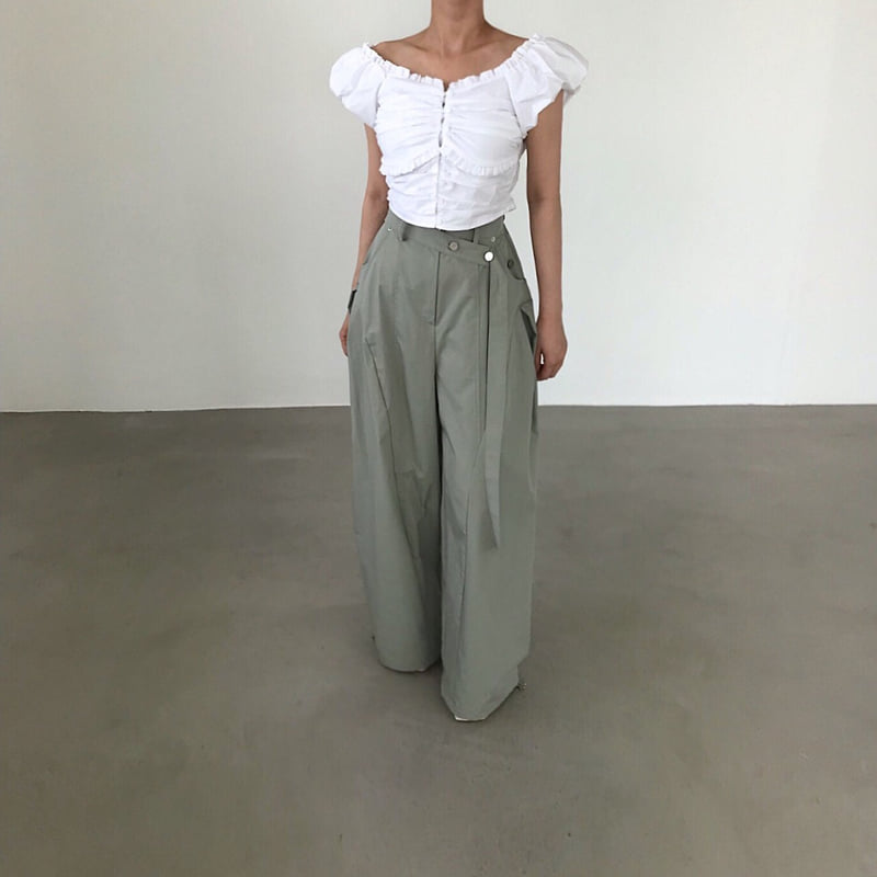 Twomoon - Korean Women Fashion - #thelittlethings - Character Belted Pants - 9