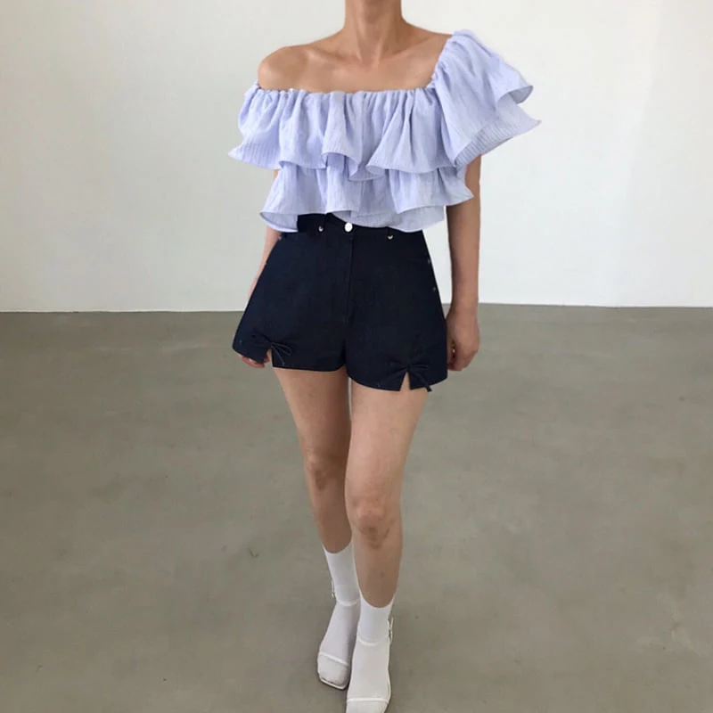Twomoon - Korean Women Fashion - #thelittlethings - Delfino Frill Top - 5