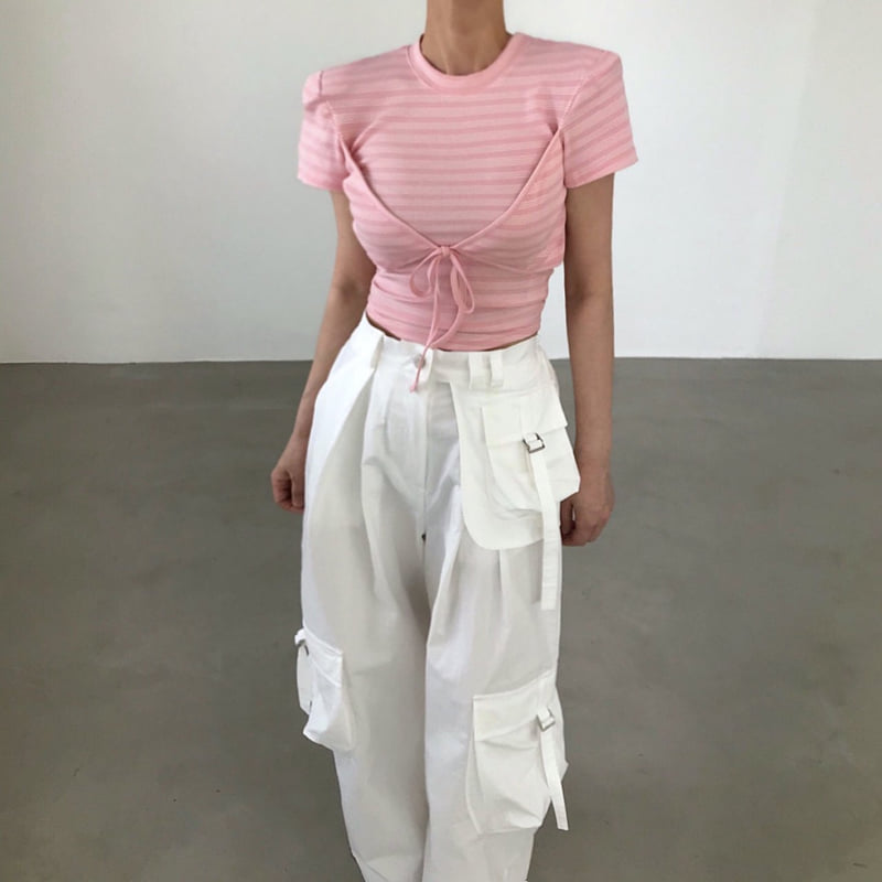 Twomoon - Korean Women Fashion - #womensfashion - Margaret Crop Tee - 5