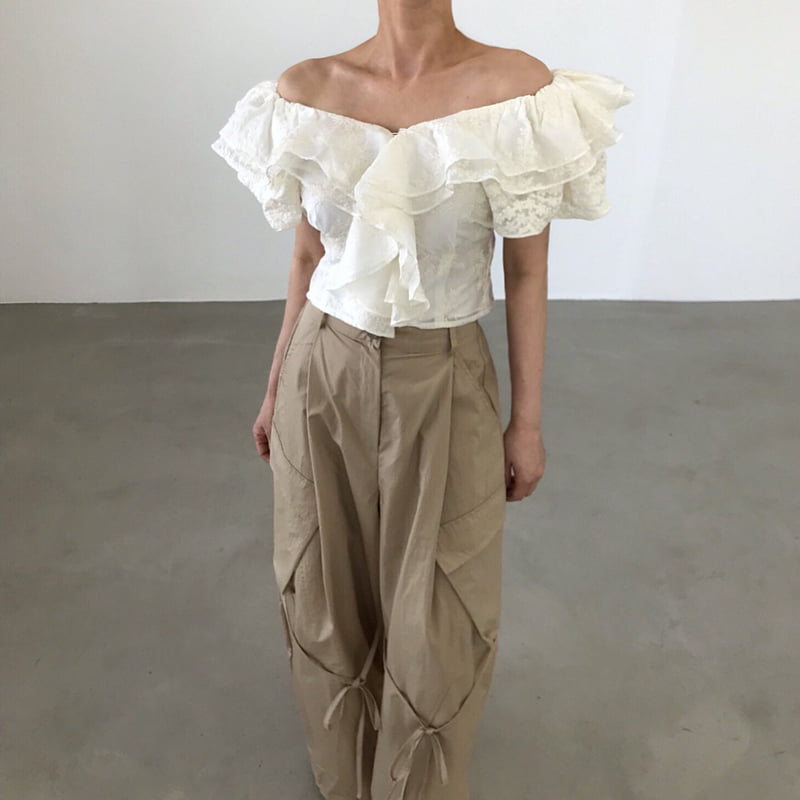 Twomoon - Korean Women Fashion - #womensfashion - Romance Frill Blouse
