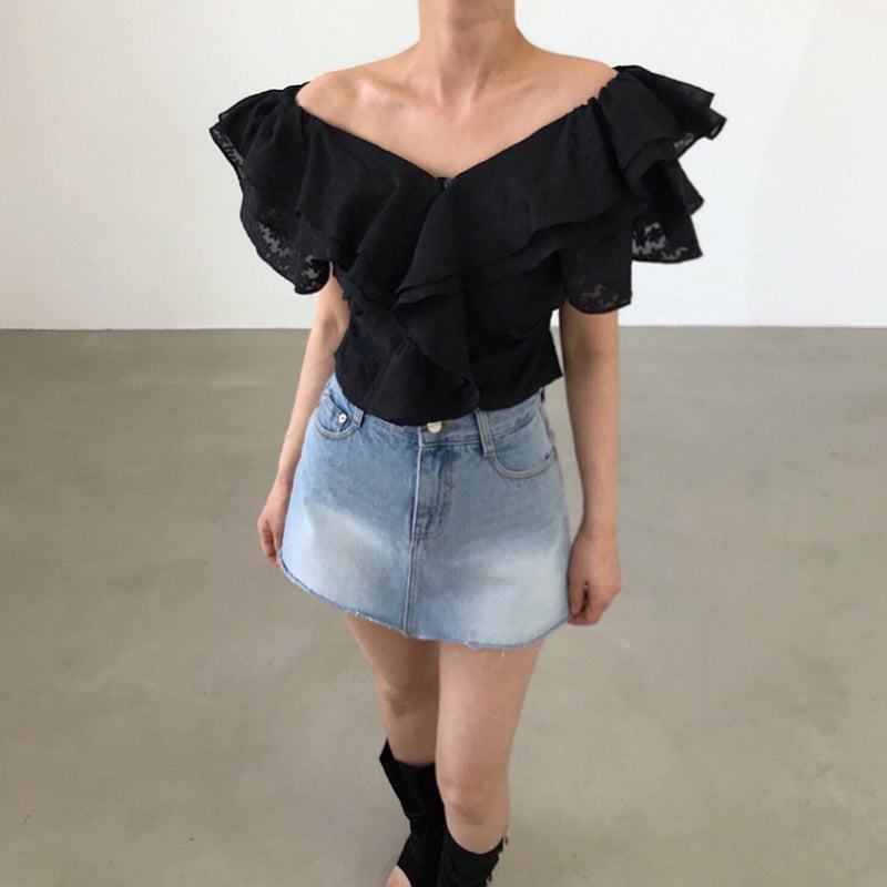 Twomoon - Korean Women Fashion - #womensfashion - Romance Frill Blouse - 5