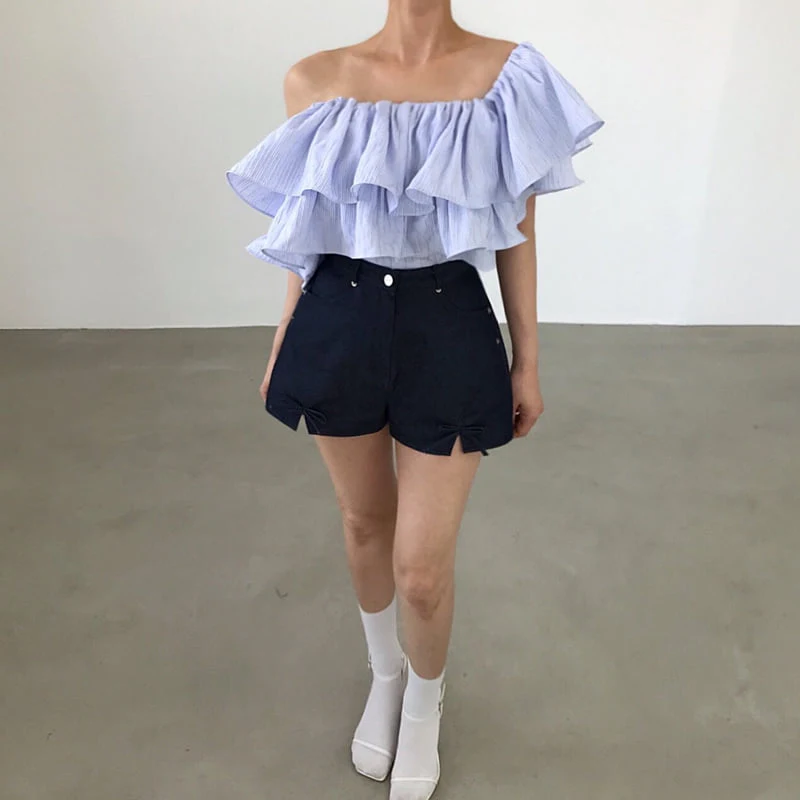Twomoon - Korean Women Fashion - #womensfashion - Delfino Frill Top - 7