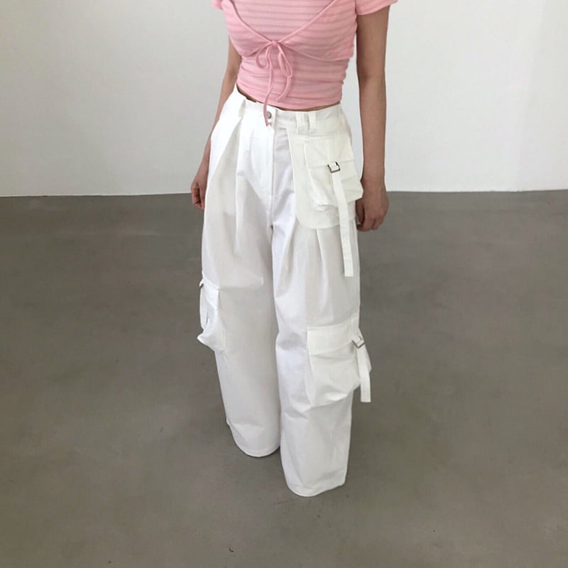 Twomoon - Korean Women Fashion - #womensfashion - Almond Pocket Pants - 5
