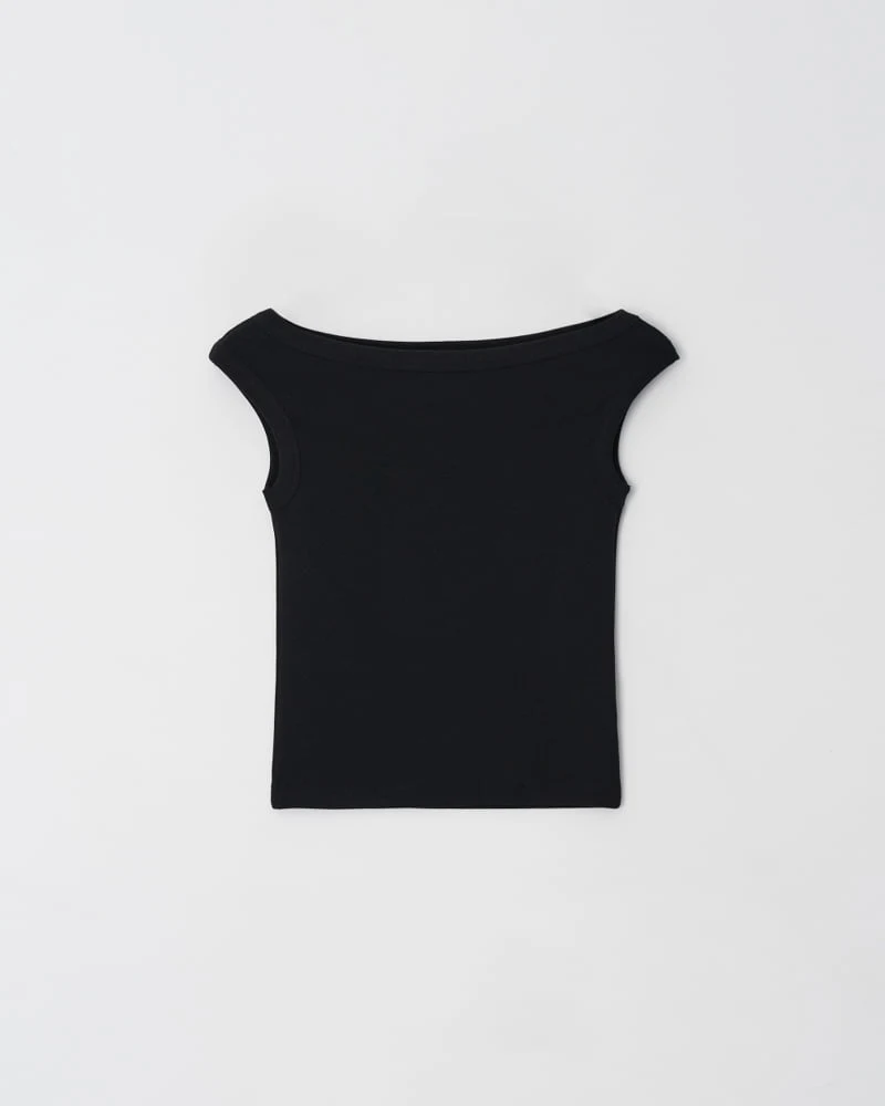 Understanding - Korean Women Fashion - #momslook - Wide Off-shoulder Sleeveless - 7