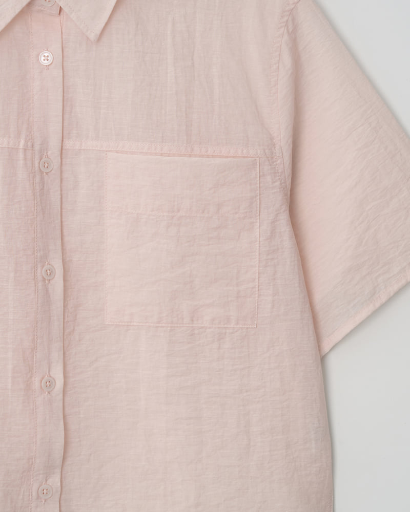 Understanding - Korean Women Fashion - #momslook - Two-pocket Short-sleeved Shirt - 10
