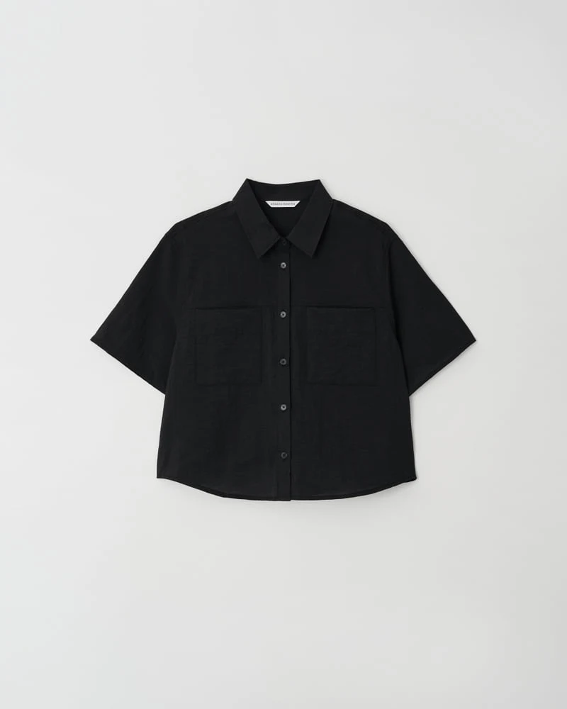 Understanding - Korean Women Fashion - #momslook - Two-pocket Short-sleeved Shirt - 6