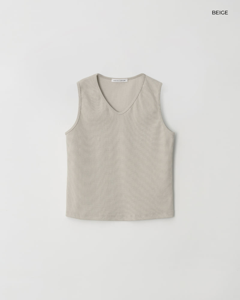 Understanding - Korean Women Fashion - #romanticstyle - Narrow V-neck Sleeveless - 6