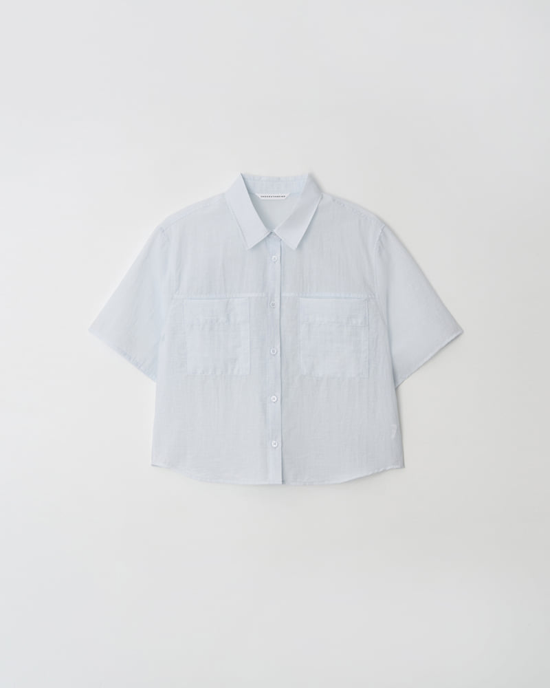Understanding - Korean Women Fashion - #shopsmall - Two-pocket Short-sleeved Shirt - 4