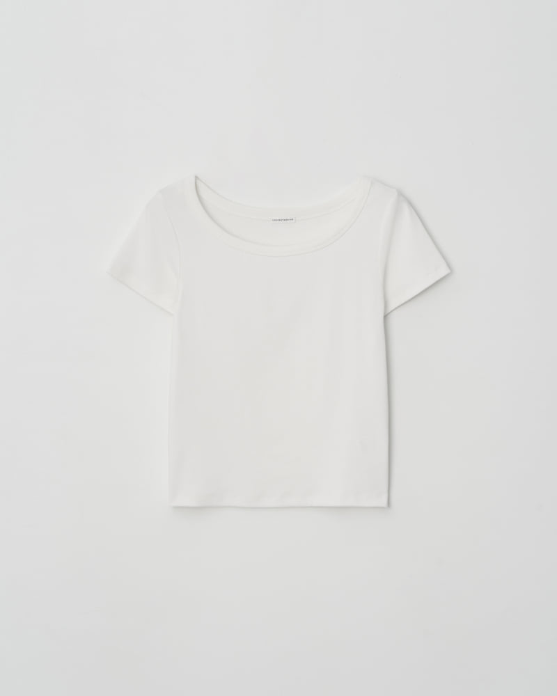 Understanding - Korean Women Fashion - #thelittlethings - Deep U-neck Short Sleeve Tee - 8