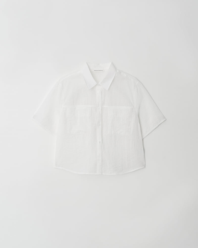 Understanding - Korean Women Fashion - #thelittlethings - Two-pocket Short-sleeved Shirt - 5