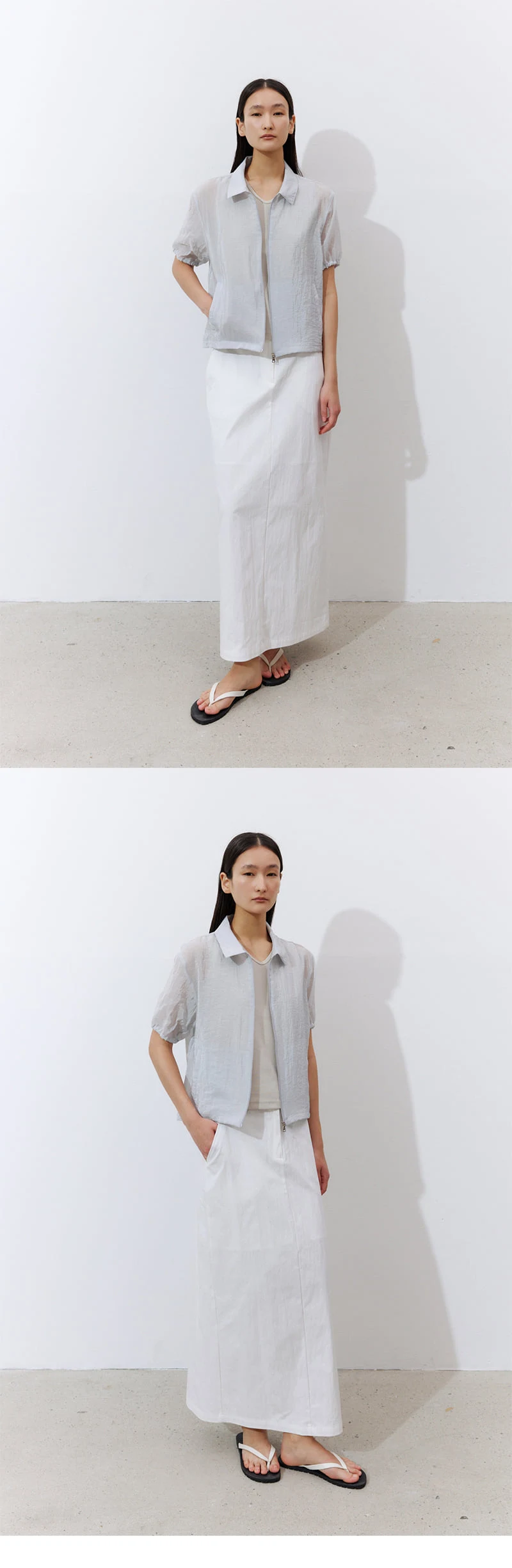 Understanding - Korean Women Fashion - #vintagekidsstyle - Narrow V-neck Sleeveless - 3