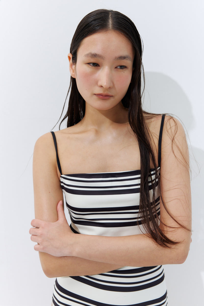 Understanding - Korean Women Fashion - #womensfashion - Striped Monokini - 8