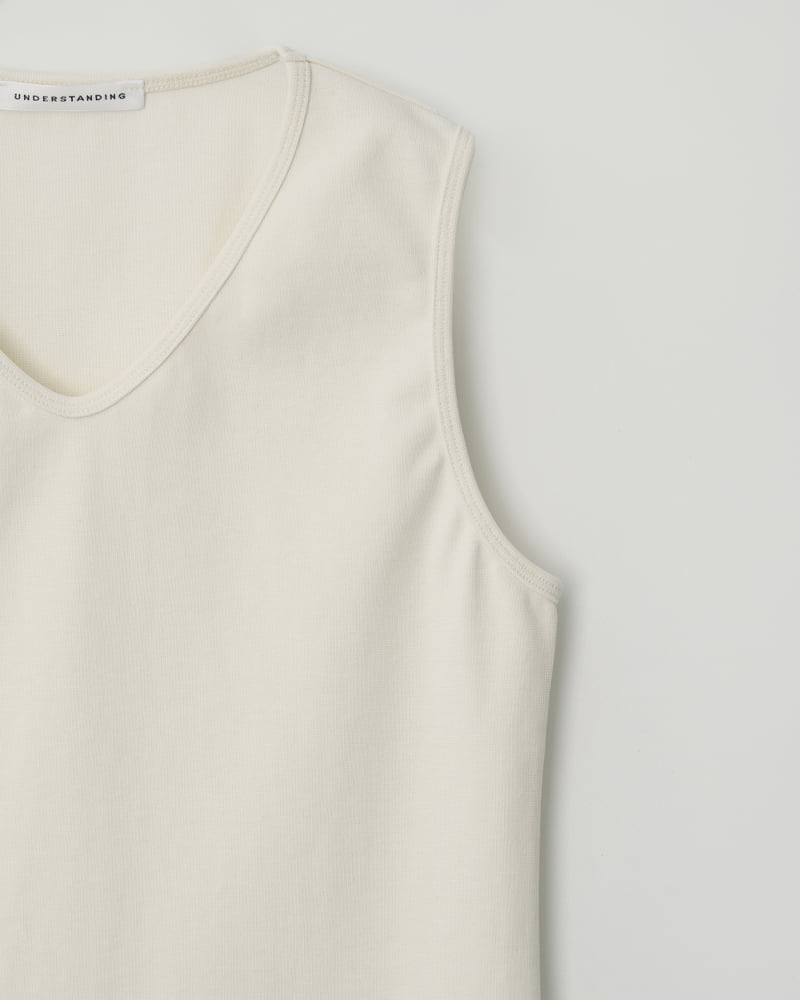 Understanding - Korean Women Fashion - #womensfashion - Narrow V-neck Sleeveless - 11