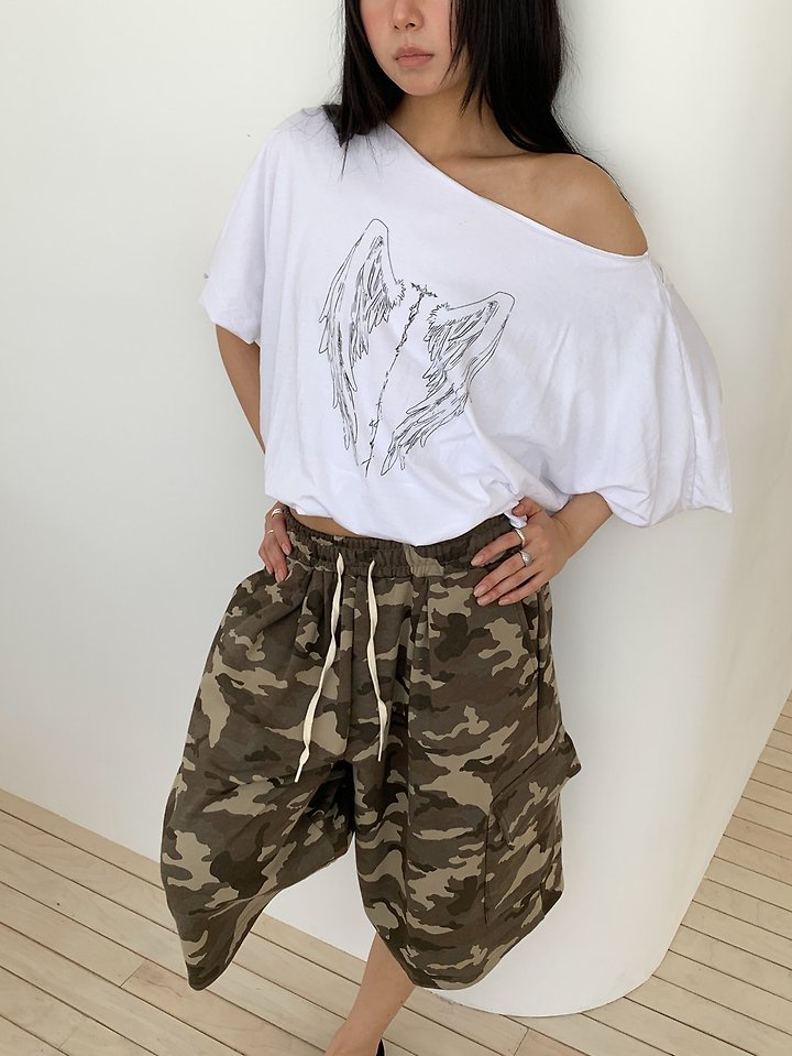 Vive L - Korean Women Fashion - #momslook - Camo Bermuda Pants - 8