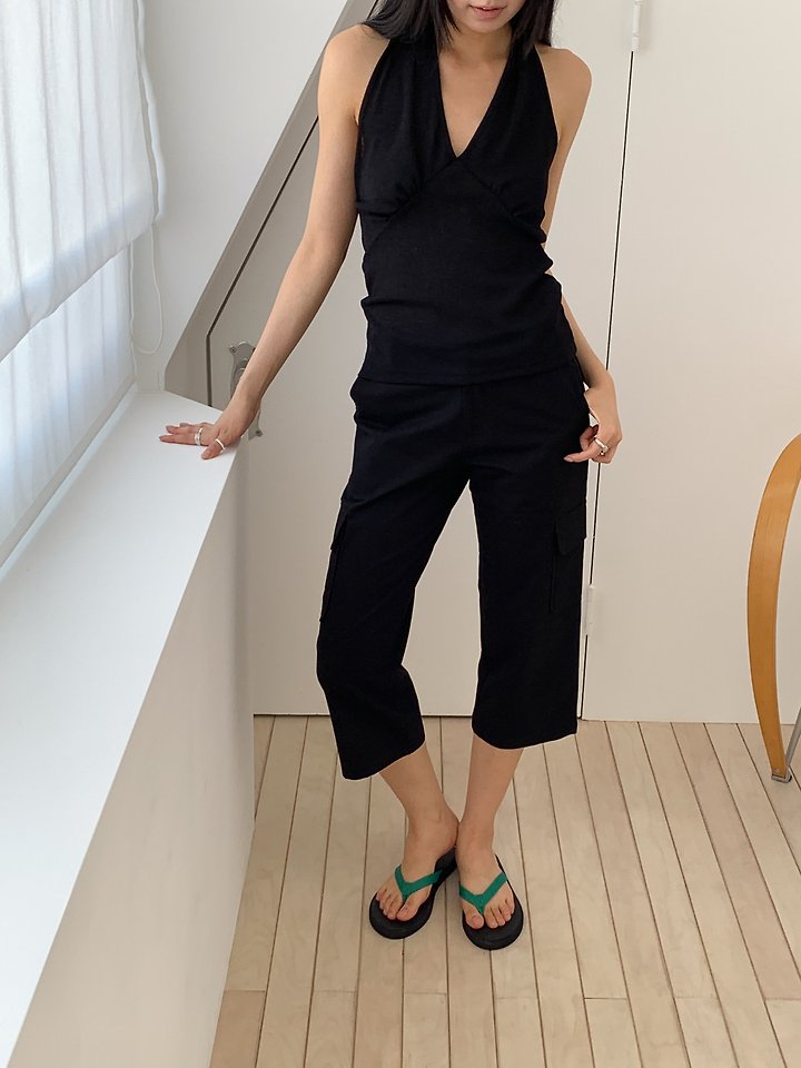Vive L - Korean Women Fashion - #momslook - Capri Pants - 2