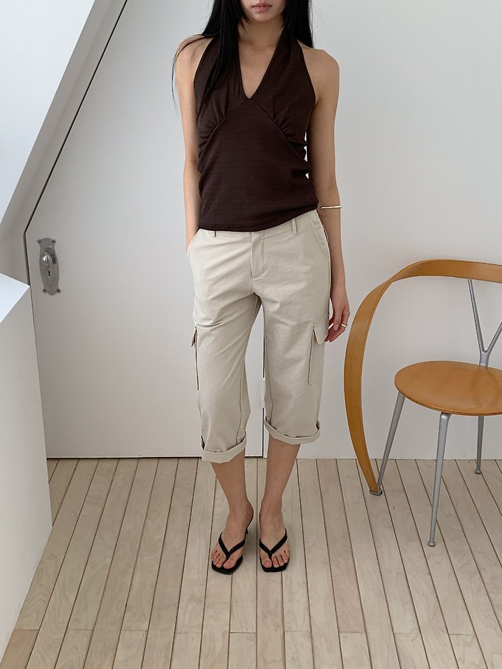 Vive L - Korean Women Fashion - #womensfashion - Capri Pants - 4