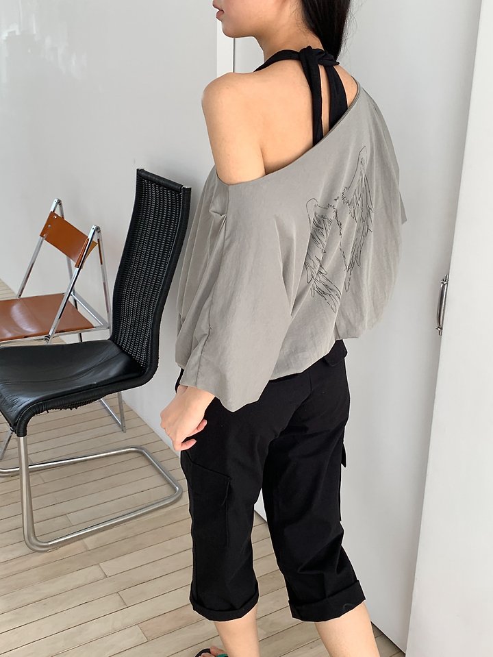 Vive L - Korean Women Fashion - #momslook - Wing Puff Tee - 5