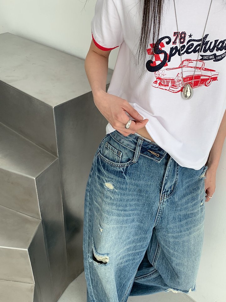 Vive L - Korean Women Fashion - #momslook - Car Tee - 10