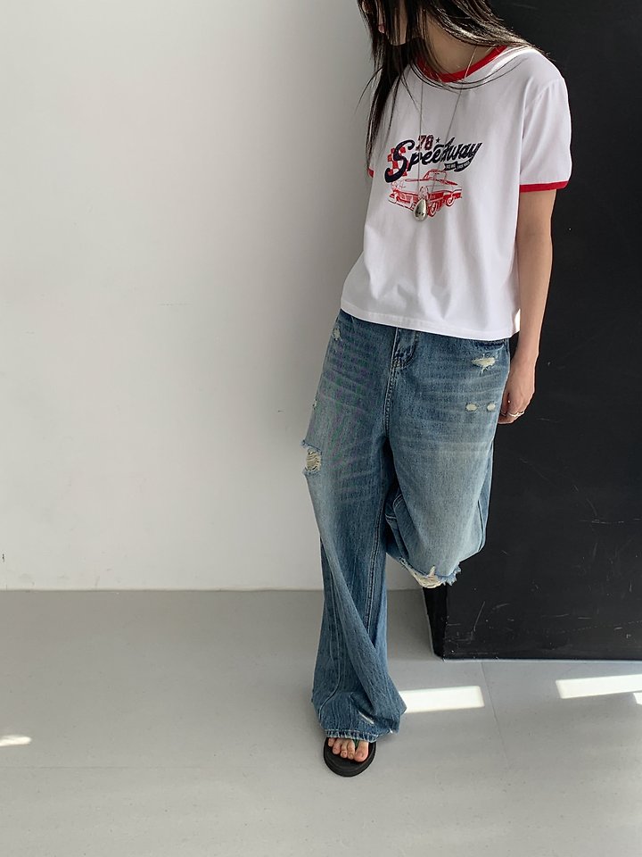 Vive L - Korean Women Fashion - #momslook - Car Tee - 12