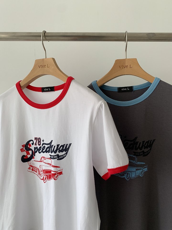 Vive L - Korean Women Fashion - #momslook - Car Tee - 2
