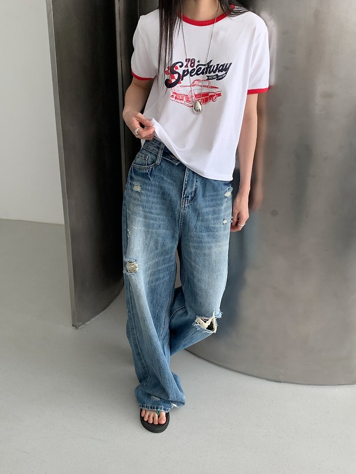 Vive L - Korean Women Fashion - #momslook - Car Tee - 8