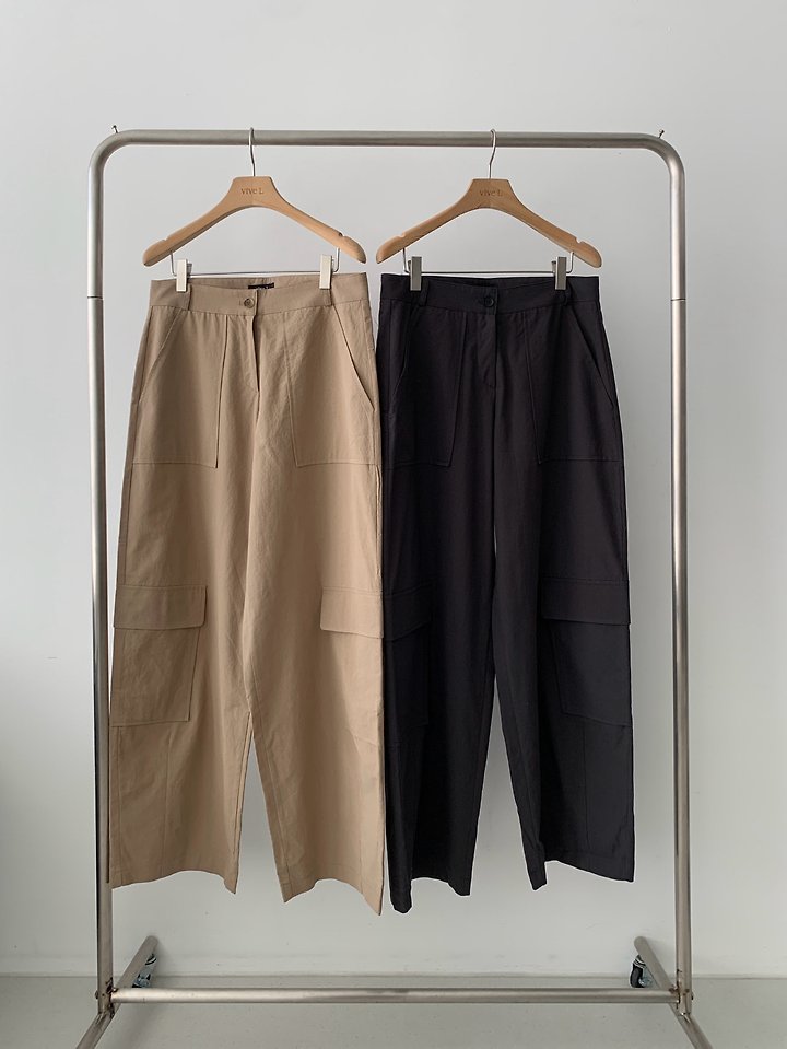 Vive L - Korean Women Fashion - #momslook - Multi Cargo Pants