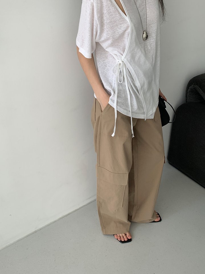 Vive L - Korean Women Fashion - #momslook - Multi Cargo Pants - 7