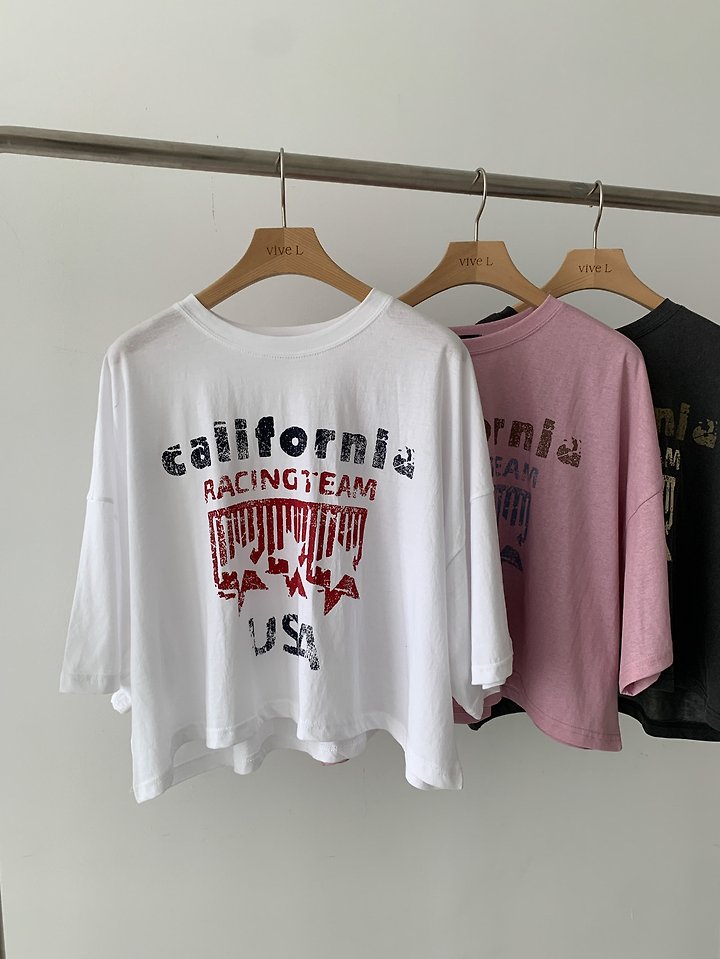 Vive L - Korean Women Fashion - #momslook - Star Graphic Tee - 2