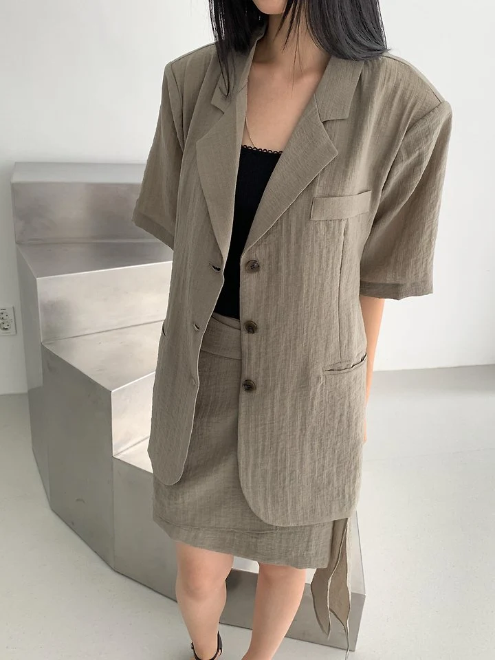 Vive L - Korean Women Fashion - #momslook - Belt Ribbon Skirt - 10