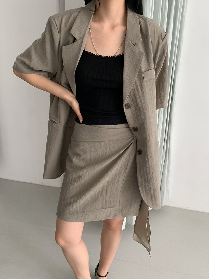 Vive L - Korean Women Fashion - #momslook - Belt Ribbon Skirt - 11