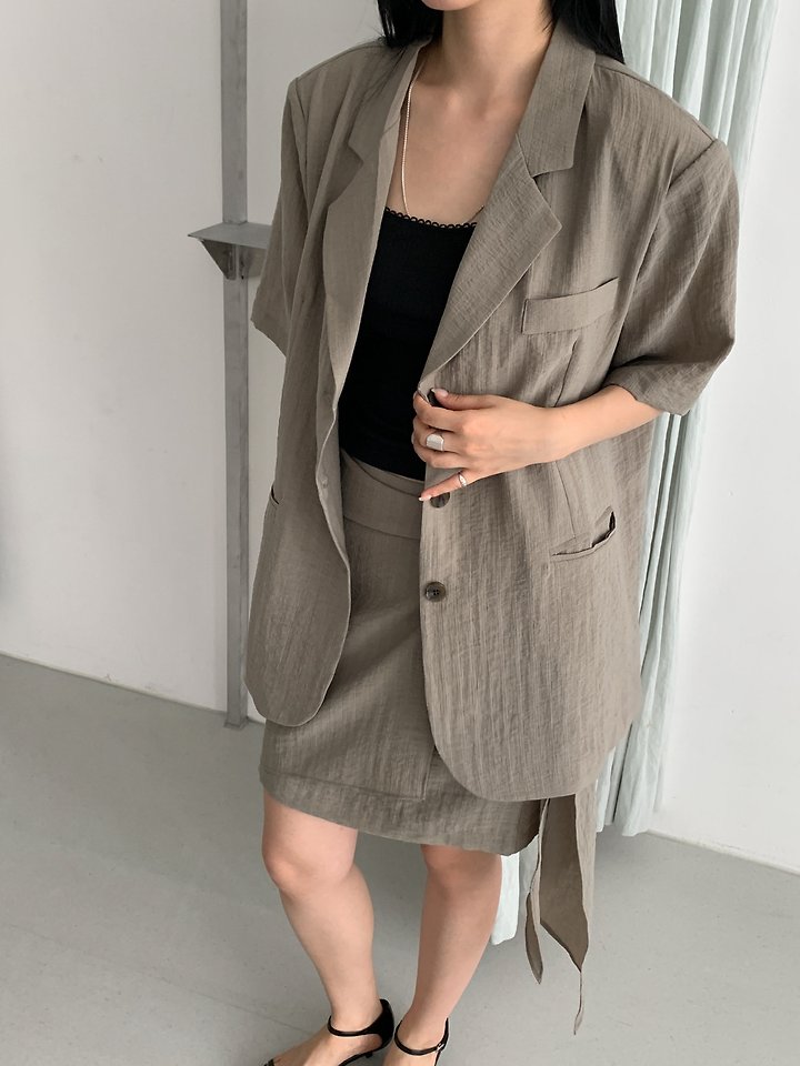 Vive L - Korean Women Fashion - #momslook - Belt Ribbon Skirt - 12