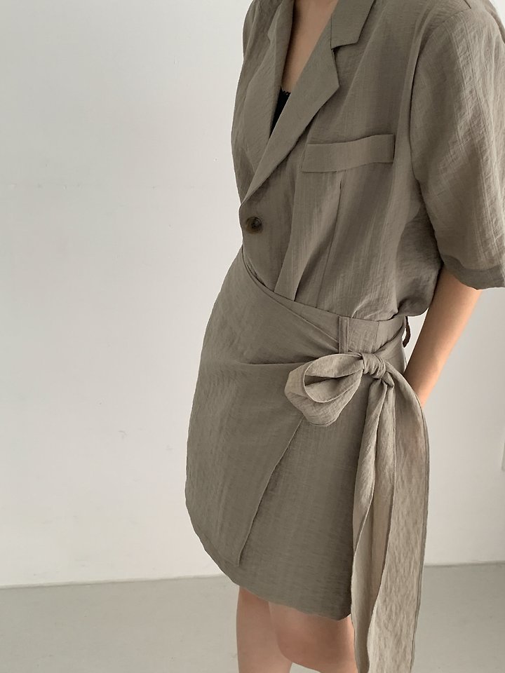 Vive L - Korean Women Fashion - #womensfashion - Belt Ribbon Skirt - 4