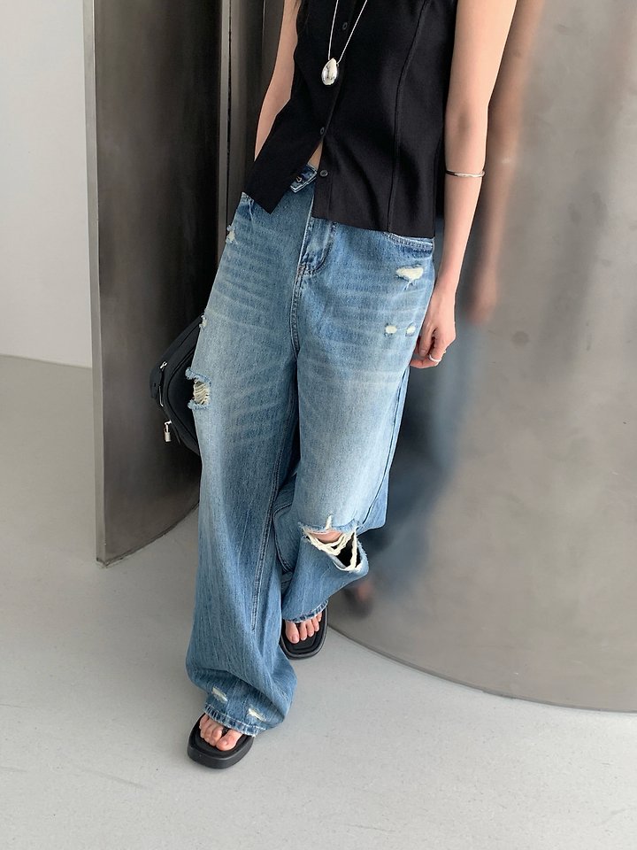 Vive L - Korean Women Fashion - #momslook - Summer Hot Denim - 3