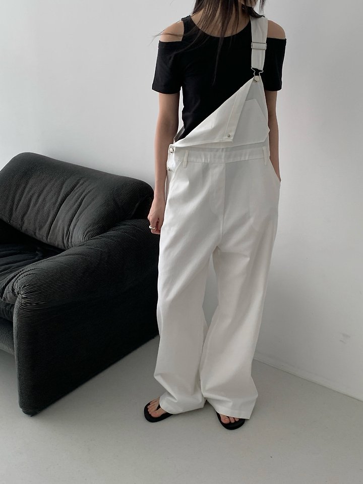 Vive L - Korean Women Fashion - #momslook - Cotton Overall Pants - 6