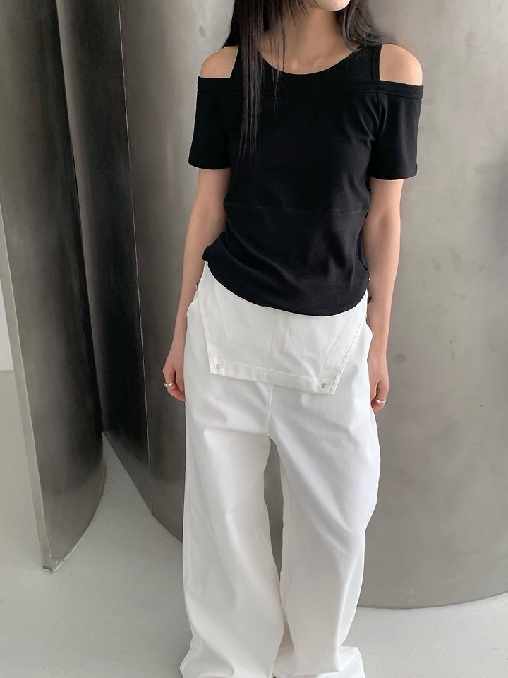 Vive L - Korean Women Fashion - #momslook - Rose Double-Layer Tee - 6