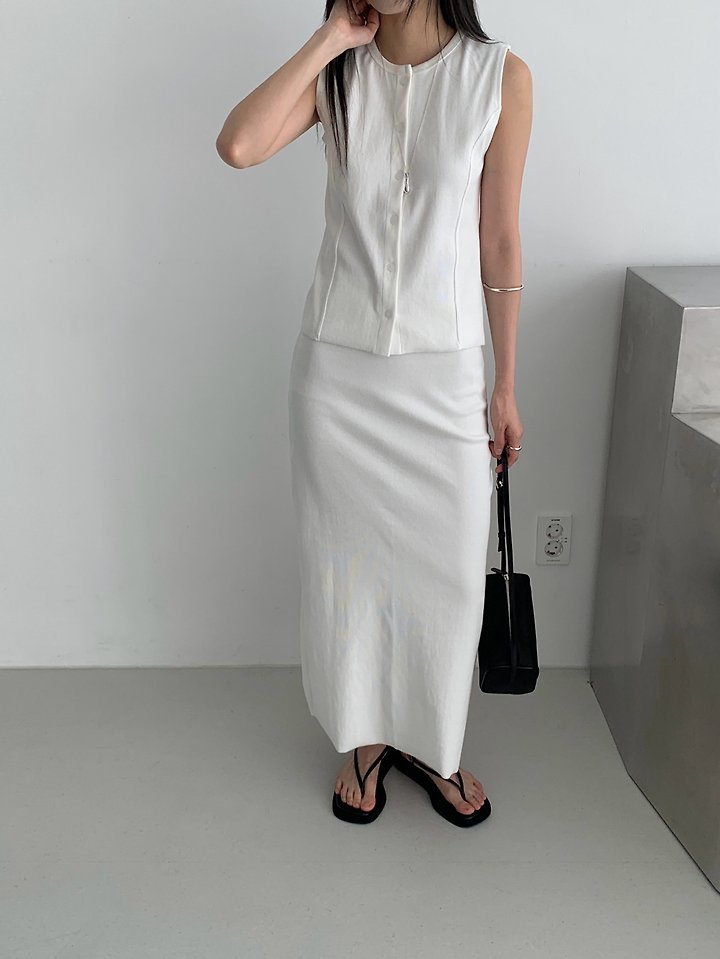 Vive L - Korean Women Fashion - #momslook - Edition Sleeveless Top - 3