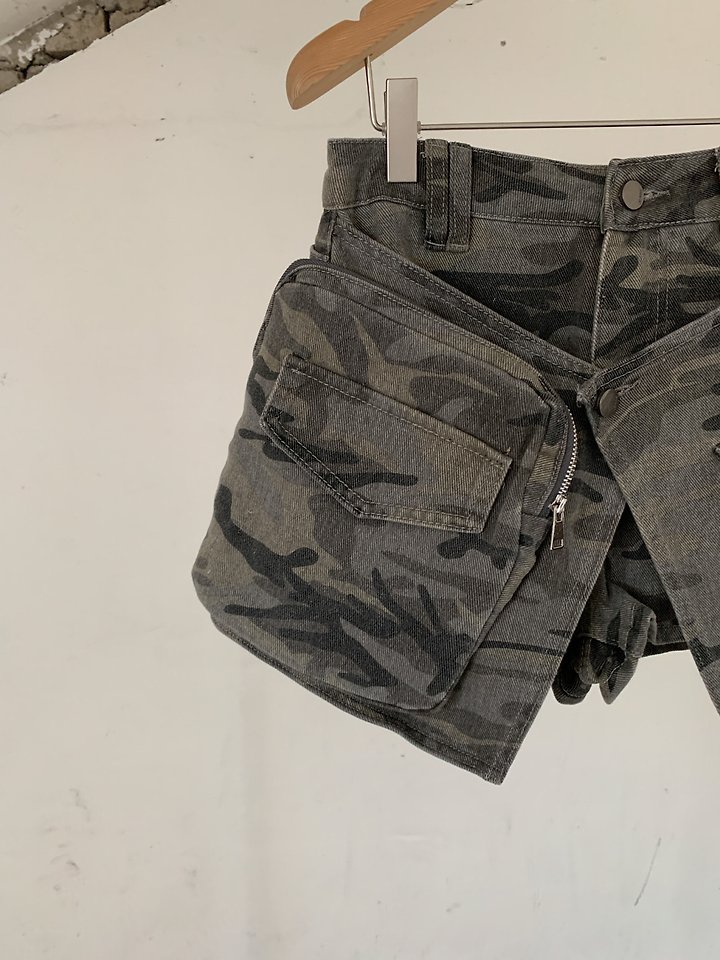 Vive L - Korean Women Fashion - #momslook - Camo Wrap Denim - 2