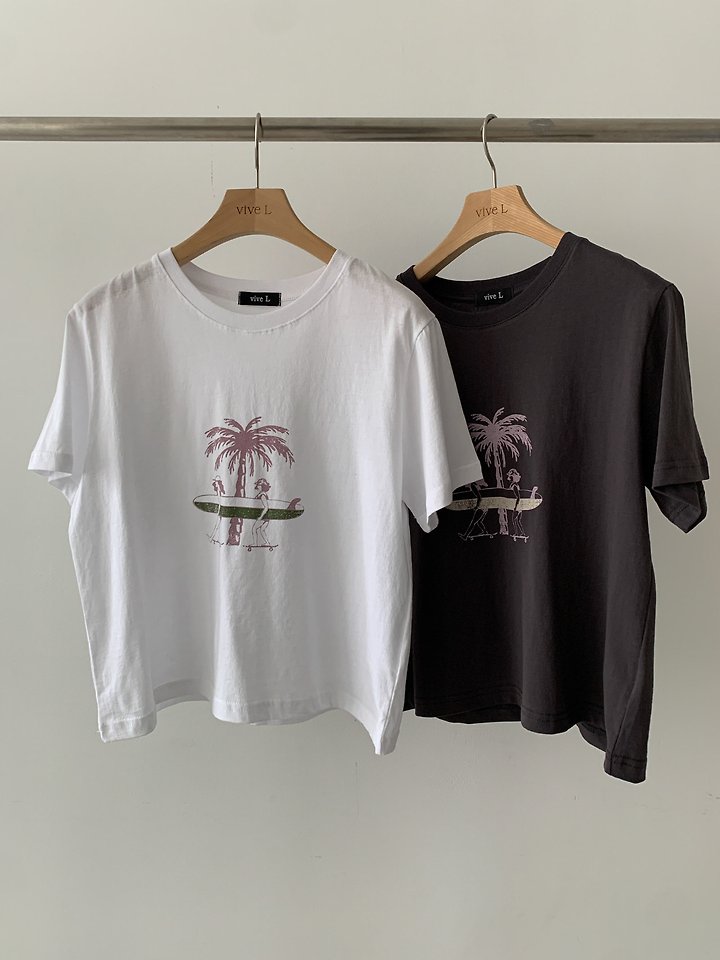 Vive L - Korean Women Fashion - #pursuepretty - Surfing Tee