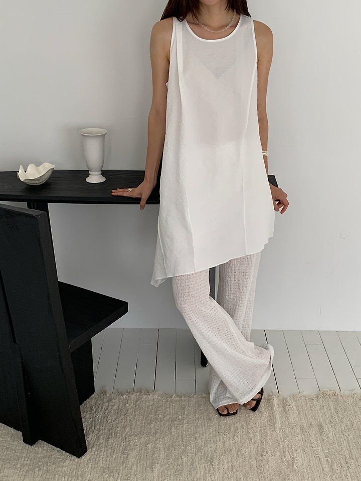 Vive L - Korean Women Fashion - #thatsdarling - Pintuck Diagonal One-piece - 10